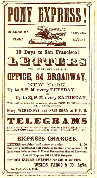 Kristin Holt | BOOK REVIEW: The Pony Express by Charles River Editors. Poster from the Pony Express, advertising fast mail delivery to San Francisco. Image created December 31, 1859. [Image: Public Domain]