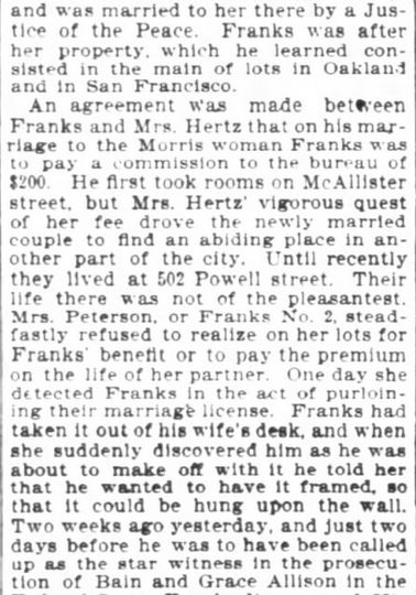 San Francisco Chronicle. 29 January, 1899. Part 9 of 10.