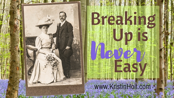 Kristin Holt | The Proper (and safe) Way to Terminate a Victorian American Courtship. Image: Breaking Up Is Never Easy