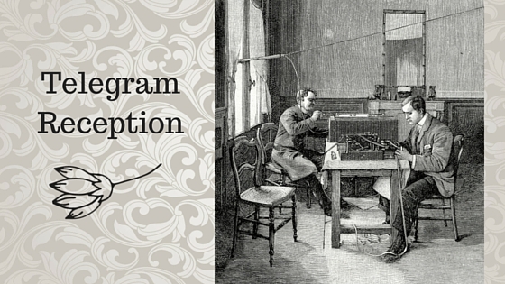 Kristin Holt | BOOK REVIEW: The Victorian Internet by Tom Standage. Stylized image: Telegram Reception (vintage drawing).
