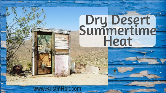 Kristin Holt | The Necessary (a.k.a. the outhouse). Stylized image: Dry Summertime Heat.