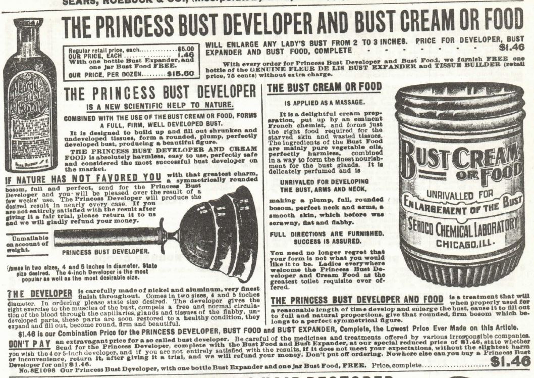 Kristin Holt | Lady Victorian's Secret. Princess Biust Food Bust Improver.Sears Roebuck & Co., 1897,