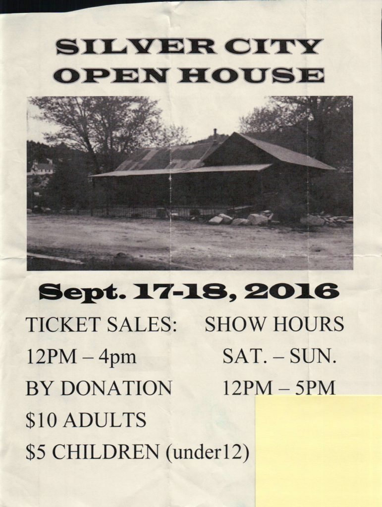 Silver City Open House Flyer (2016), Page 1 of 2