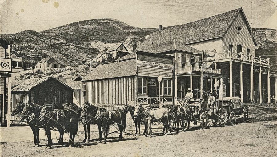 Kristin Holt | Historic Silver City, Idaho. Millions of dollars of ore shipped out on wagons from Silver City, Idaho.k Vintage Photograph.