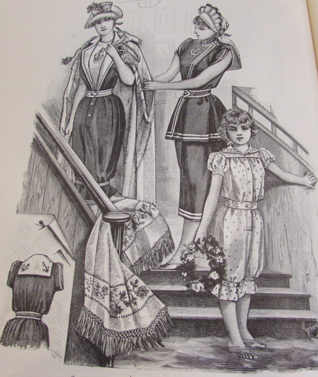 19th Century Bathing Costumes from Harper's Bazaar Kristin Holt