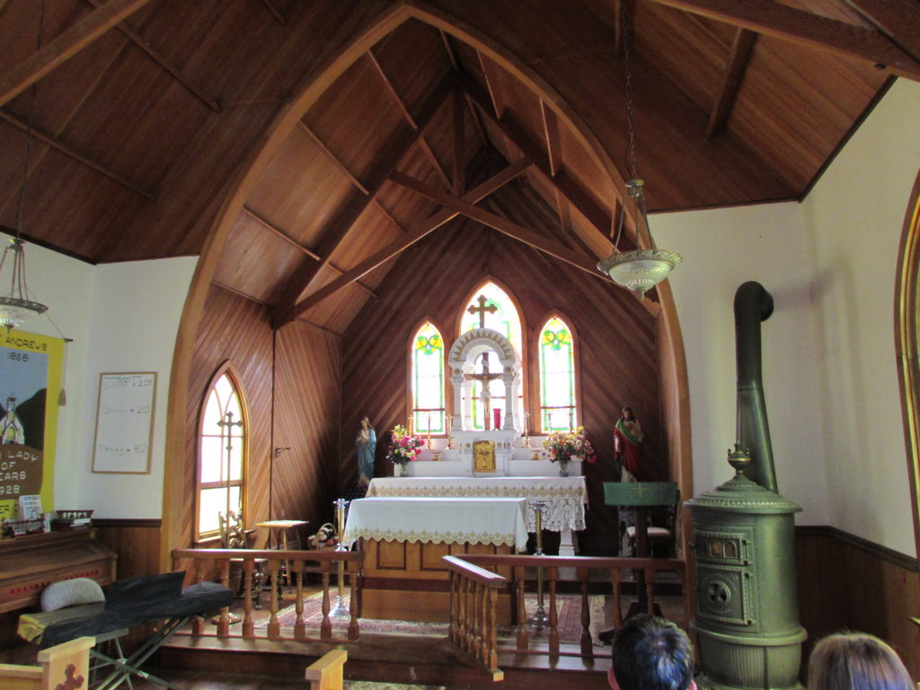 Kristin Holt | Silver City, Idaho's Historic Church 1898. Interior view of historic Our Lady of Tears Catholic Church in Silver City, Idaho. Image taken by Kristin Holt, June 2016.