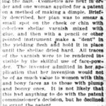 Kristin Holt | False Beauty Spots. From The Sunday Leader of Wilkes-Barre, Pennsylvania on August 1, 1897.