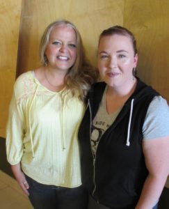 Kelli Ann Morgan (left) and Jen Cooper (fan of Kelli Ann's Redbournes Series, right)