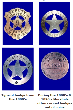 Kristin Holt | U. S. Marshals: In the Beginning. Image: 19th Century U.S. Marshal Service Badges. Image: Courtesy of USMarshals.gov.