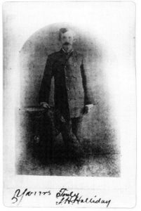 Autographed photo of Holliday taken in 1879 in Prescott, Arizona. Image: Public Domain, courtesy of Wikipedia