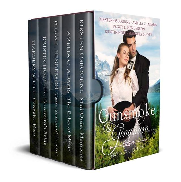 Kristin Holt | New Release: Gunsmoke and Gingham. Cover Art: Gunsmoke and Gingham, a five-author bundle of Sweet Western Historical Romances.