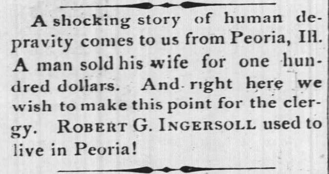 Kristin Holt | For Sale: Wife (Part 2). The Winston Leader of Winston-Salem, North Carolina, March 21, 1882.