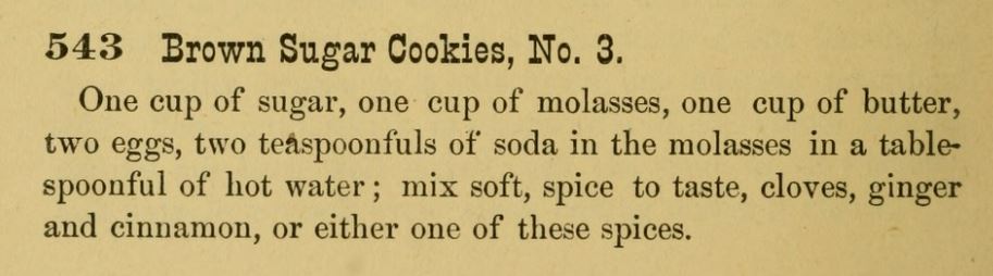 Kristin Holt | Victorian Fare: Cookies. Brown Sugar Cookies recipe from The Home Messenger Book of Tested Recipes, 2nd Edition, 1878.