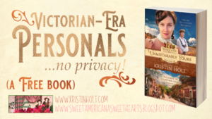 Kristin Holt: Victorian-era Personals... no privacy!