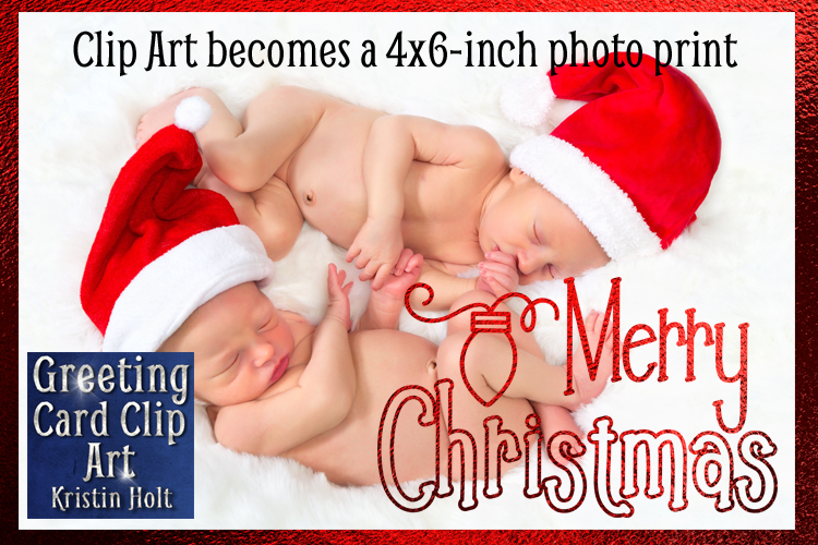 Merry Christmas, Casual, Clip Art Bundle by Kristin Holt, Example 3