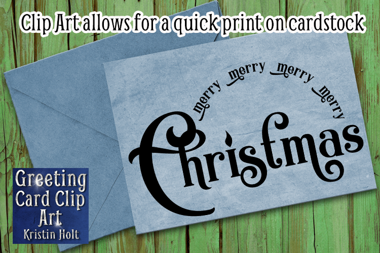 Merry Christmas, Casual, Clip Art Bundle by Kristin Holt, Example 7