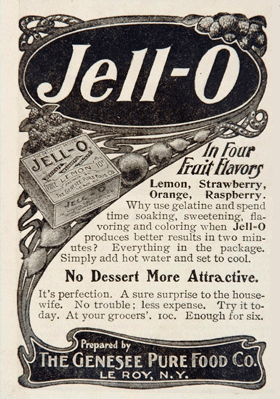 Kristin Holt | Victorian Jelly: Jell-O. Jell-O advertisement from Golden Age. Image: Pinterest.