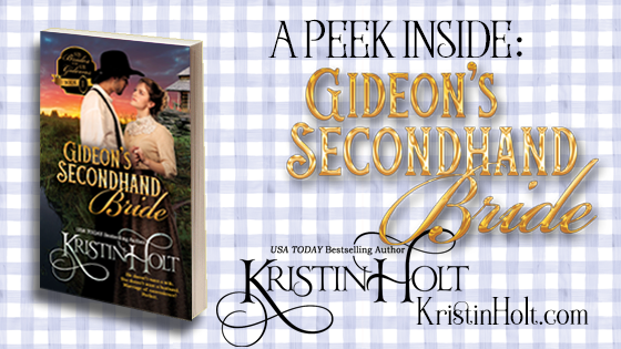 A Peek Inside GIDEON’S SECONDHAND BRIDE