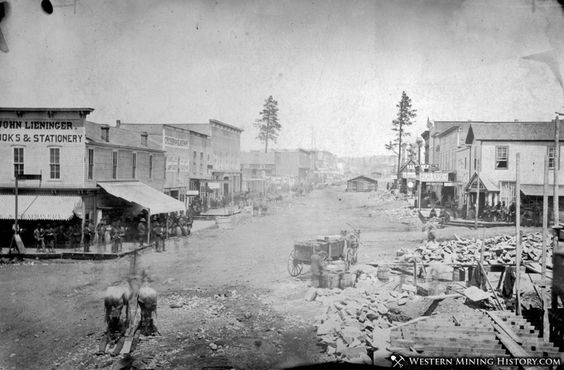 Kristin Holt | Prosperity, Colorado: Fictitious Community in a Very Real Place. Vintage photograph of Leadville, Colorado dated 1879. Image: Pinterest