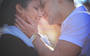 Kristin Holt | Miriad definitions of "Sweet Romance" and/or "Clean Romance." Photograph of a couple, kissing out of doors. (purchased stock photo)