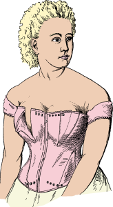 Kristin Holt | Corsets in the Era: Yes, even Maternity Corsets. Image of Nursing Corset: US-Patent 169,159 (year 1875) Sheewood B. Feebis - U. S. patent no. 169,159 [Image: Public Domain]/