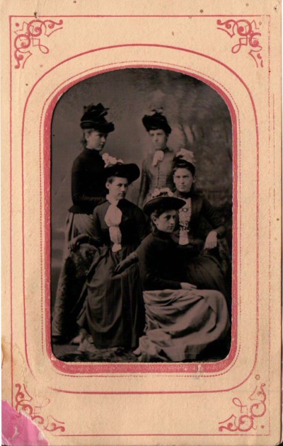 Kristin Holt | Photographic Inspiration. Vintage photograph of five young women, Victorian era.
