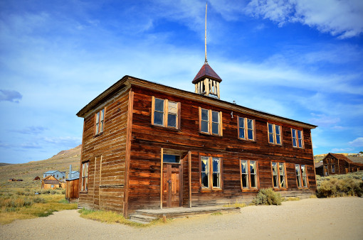 Kristin Holt | Education in the Old West. Image: Schoolhouse in Bodie, California.