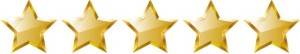 Kristin Holt review: 5 out of 5 stars (image of five glossy gold stars)