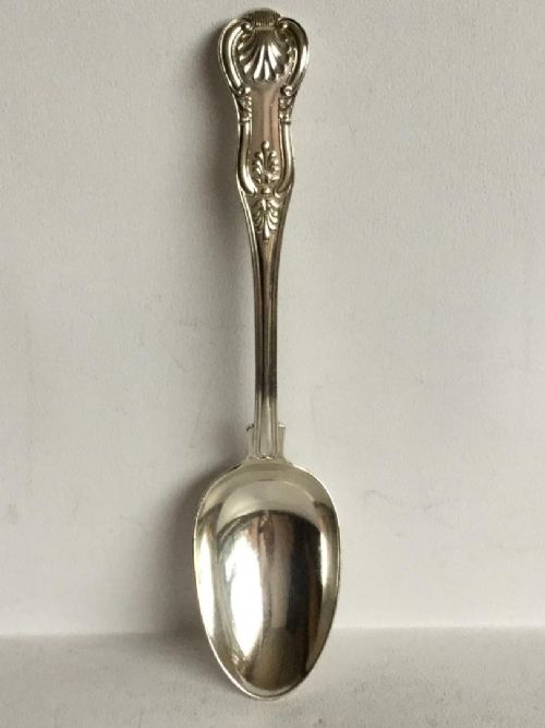 Kristin Holt | Book Reviewâ€“Things Mother Used to Make: A Collection of Old Time Recipes, Some Nearly One Hundred Years Old and Never Published Before. Photograph of a silver Victorian dessertspoon, for sale by Lantern Antiques.