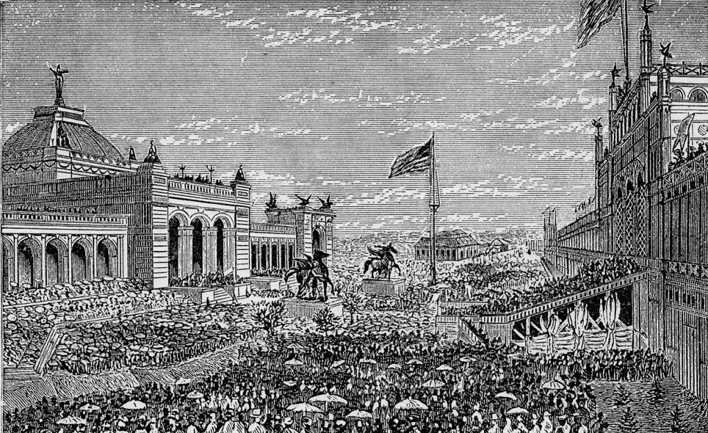 Kristin Holt | Victorian yeast Bread... Easier After the Centennial. Opening Day Ceremonies at the Centennial Exhibition at Philadelphia. May 10, 1876. [Image: Public Domain, engraving]