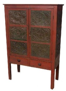 Kristin Holt | 100+-Year-Old Never Fail Pie Crust Recipe. Punched Tin Panel Doors on Antique Pie Safe: www.antiquecountryfurniturestore.com