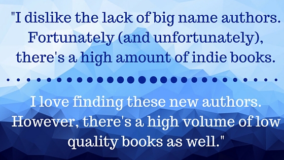 Kristin Holt | What Western Historical Readers Said About Kindle Unlimited WILL Surprise You... "I dislike the lack of big name authors. Fortunately (and unfortunately) there's a high amount of indie books." And, "I love finding these new authors. However, there's a high volume of low quality books as well."