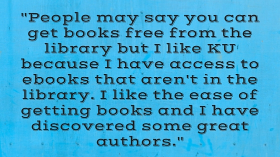 Kristin Holt | What Western Historical Readers Said About Kindle Unlimited WILL Surprise You... "People may say you can get books free from the library but I like KU because I have access to ebooks that aren't in the library. I like the ease of getting books and I have discovered some great authors."