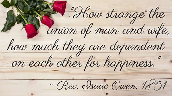 Kristin Holt | Real Mail-Order Bride Success Stories! Quote: "How strange the union of a man and wife, how much they are dependent on each other for happiness." ~ The Reverend Isaac Owen, 1851.