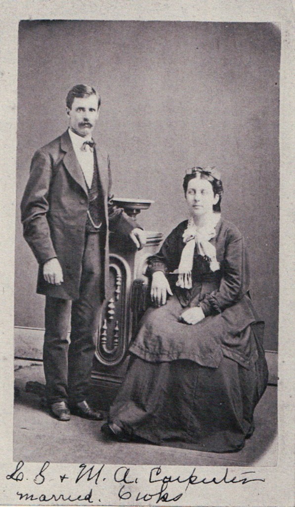 Kristin Holt | Real Mail-Order Bride Success Stories. Leroy and Martha Carpenter, six weeks after their marriage (wedding date: April 25, 1872). Love in an Envelope