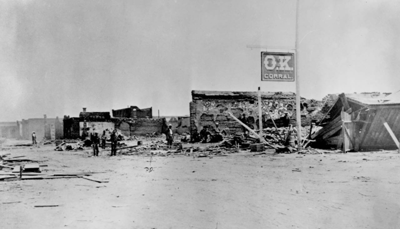 Kristin Holt | Book Review: Legends of the Wild West: Tombstone, Arizona (by Charles River Editors). Photograph of Ok Corral, 1882. Unknown author Unknown author, Public domain, via Wikimedia Commons. 