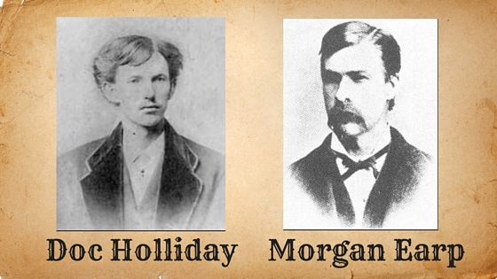 Kristin Holt | Book Review: Legends of the Wild West: Tombstone, Arizona (by Charles River Editors). Vintage iphotographs of Doc Holliday and Morgan Earp.