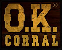 Kristin Holt | Book Review: Legends of the Wild West: Tombstone, Arizona (by Charles River Editors). Logo/Sign of "O.K. Corral." Used historically (see 1882 image) and used today. See Ok-Corral.com. 