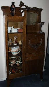 Kristin Holt | Victorian Combination Desk and Book Cabinet. My husband's family's heirloom combination desk and bookcase.