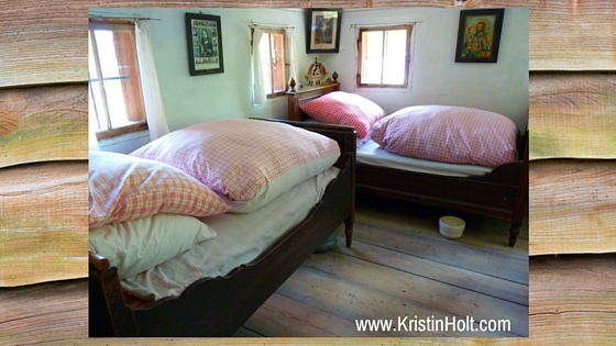 Kristin Holt | Chamber Pots and the Old West. Photo shows chamber pot at foot of bed. In actual practice, these unsightly objects were usually tucked beneath the bed or otherwise out of sight.