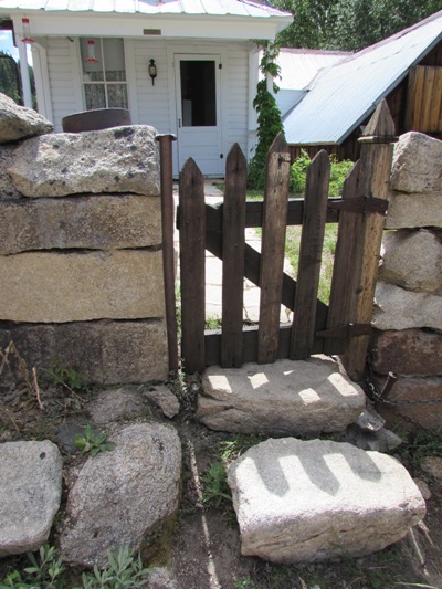 Kristin Holt | Historic Silver City, Idaho. Photo: Stone steps and garden gate to an historic private residence in Silver City. Image: 2016, taken by Kristin Holt.