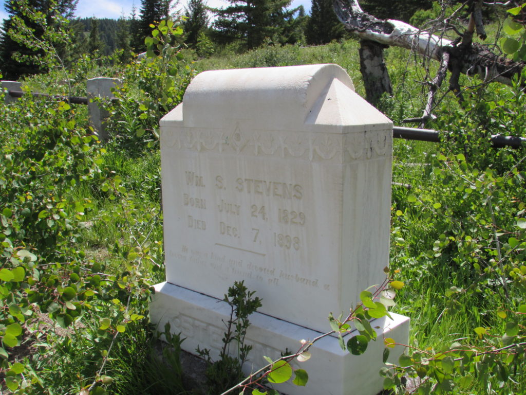 Kristin Holt | Silver City, Idaho's Ghost Town Cemetery. Wm. S. Stevens Headstone, Born July 24, 1829, Died December 7, 1898.