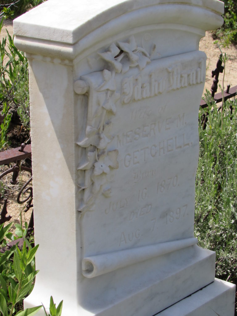 Kristin Holt | Silver City, Idaho's Ghost Town Cemtery. Getchell Headstone. Born July 16, 1870. Died August 7, 1897.