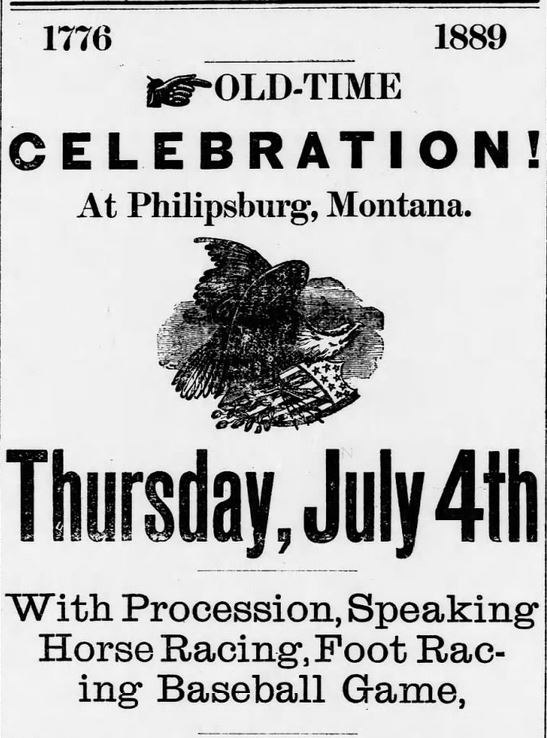 Kristin Holt | Victorian America Celebrates Independence Day. Old-Time Celebration. Part 1. The Philipsburg Mail of Philipsburg Montana on June 13, 1889.