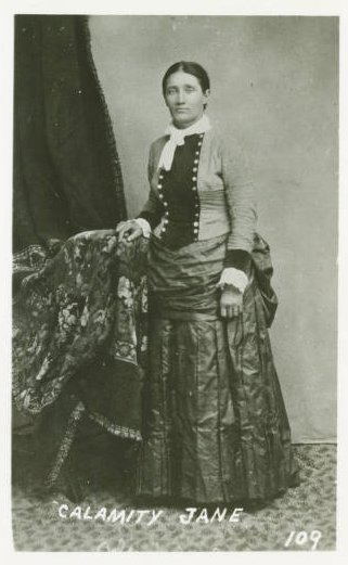 Kristin Holt | Calamity Jane, Guest Post by Heather Blanton. Victorian photograph: Martha Jane Cannary (known as Calamity Jane) in stylish ladies' dress.