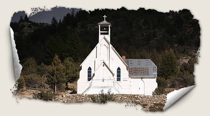 Kristin Holt | Silver City, Idaho's Historic Church 1898. Our Lady of Tears. Image: Courtesy of IdahoHeritage.org