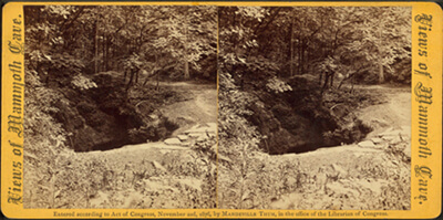 Kristin Holt | Victorian Summer Resorts. Victorian-era Stereoscopic Image: Mouth of Mammoth Cave, Kentucky. Image Public Domain, courtesy of Southern Spaces. 
