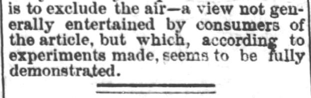 2 of 2). Preservation of Ice, published in the Steuben Republican of Angola, Indiana on July 26, 1871.