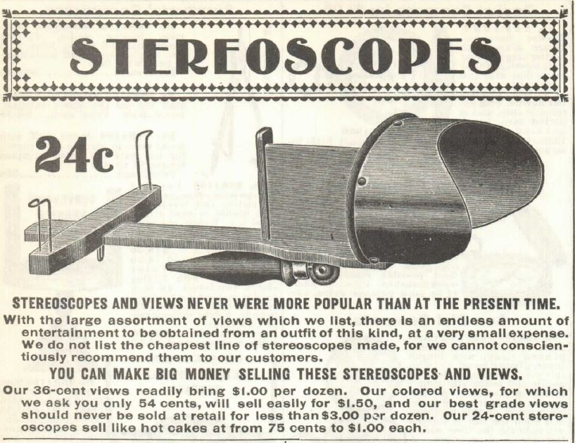 Kristin Holt | Stereoscopes: Victorian Photograph Viewing. Stereoscopes Header from the Sears, Roebuck and Co. Catalogue, 1902.