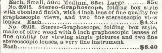 Kristin Holt | Stereoscopes: Victorian Photograph Viewing. Part 4 of 4: Stereoscopes offered for sale by Sears, Roebuck and Co., 1897.